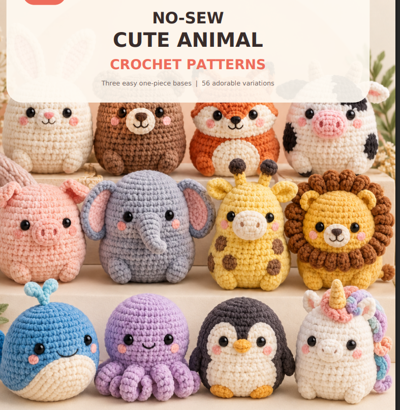Brown crochet bear from the collection artwork